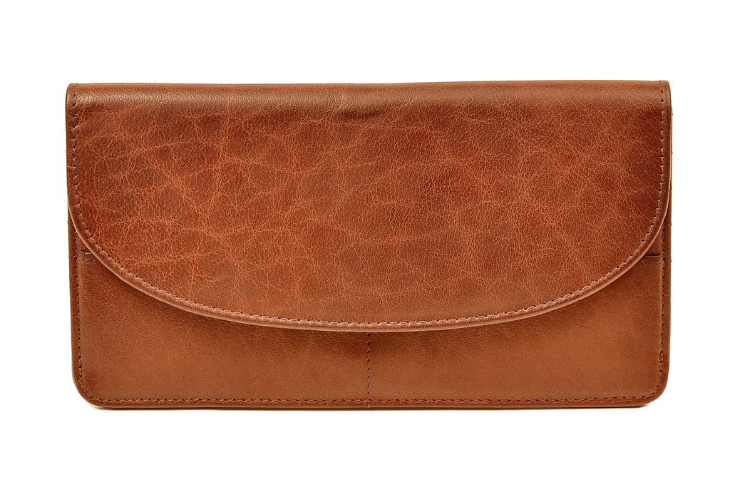 Made in luxurious Water Buffalo leather, this purse is wonderfully useful. Lovely to hold in your hand and you can easily open it up to see everything to hand. Designed and handcrafted in Ireland.